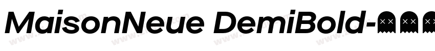MaisonNeue DemiBold字体转换